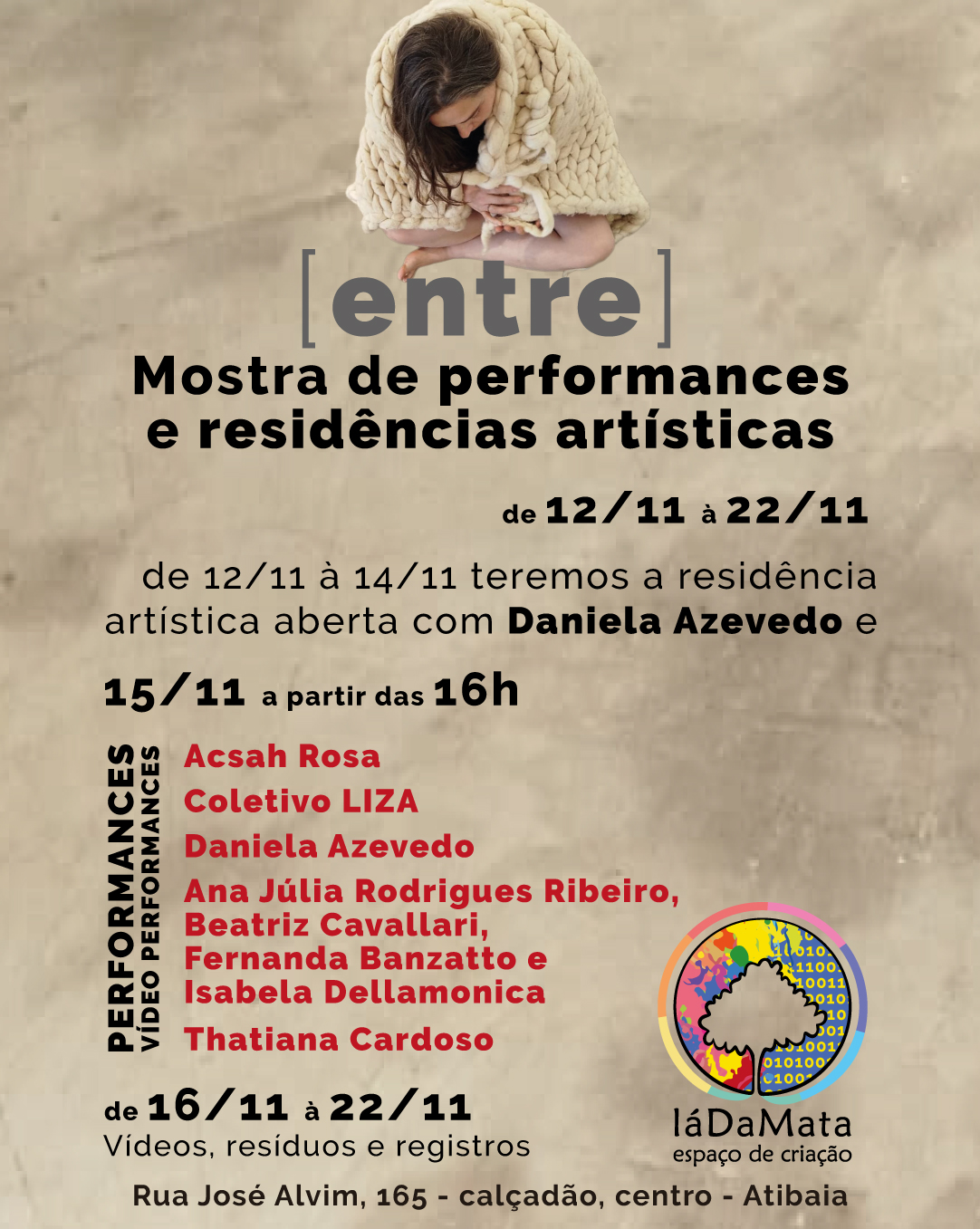 Folder da Mostra de performances - [entre]